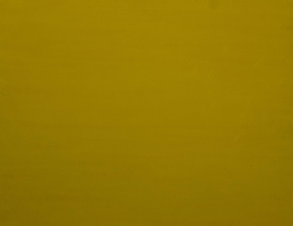 Dejar Pintura: Amarillo (2018). Vinilo y acrílico sobre MDF. 90 cm 70 cm