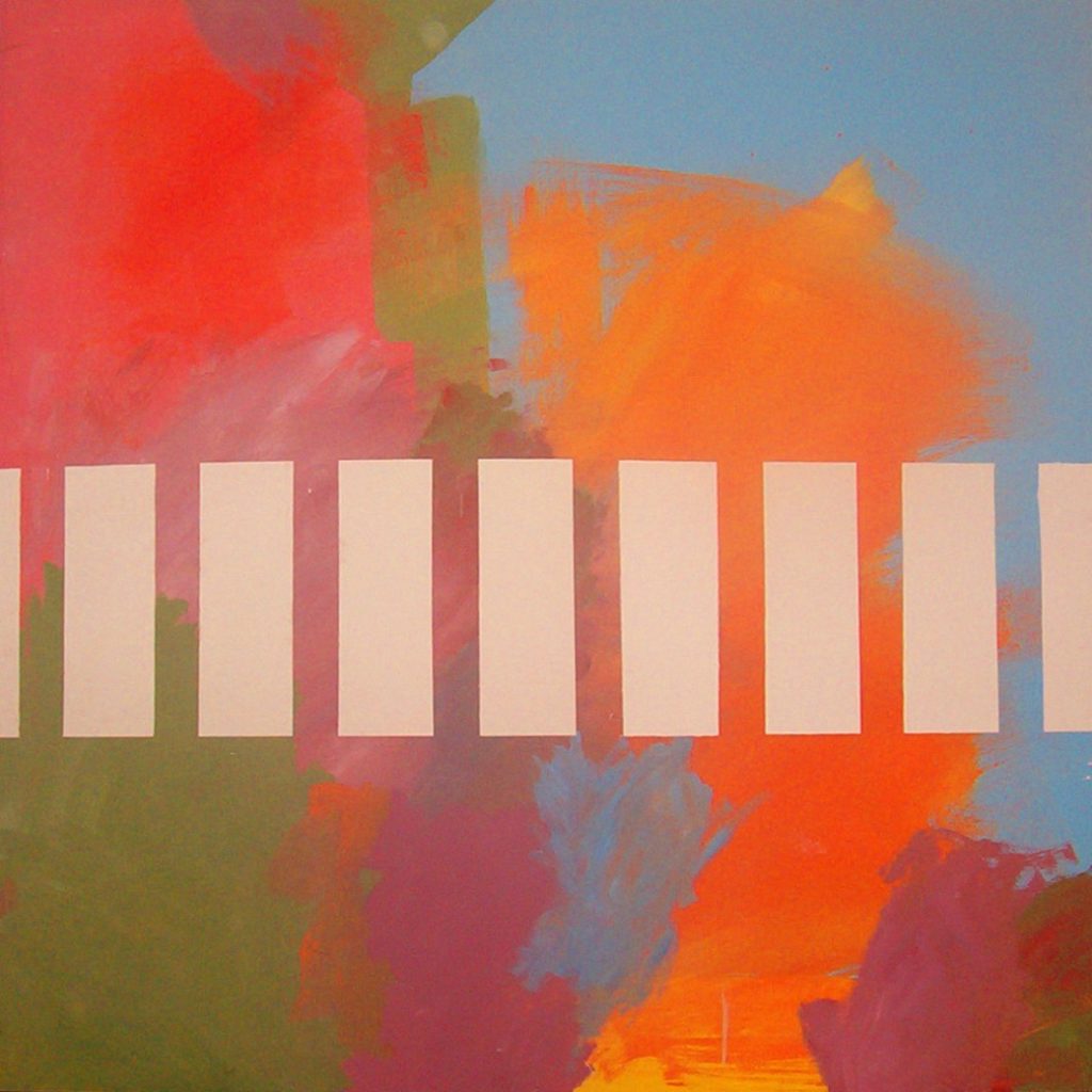 Sin Título (Información). Vinilo sobre MDF. 122 cm 122 cm