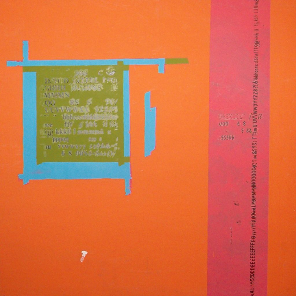 Sin Título (Collage). (2003). Vinilo sobre MDF. 60 cm 60 cm.