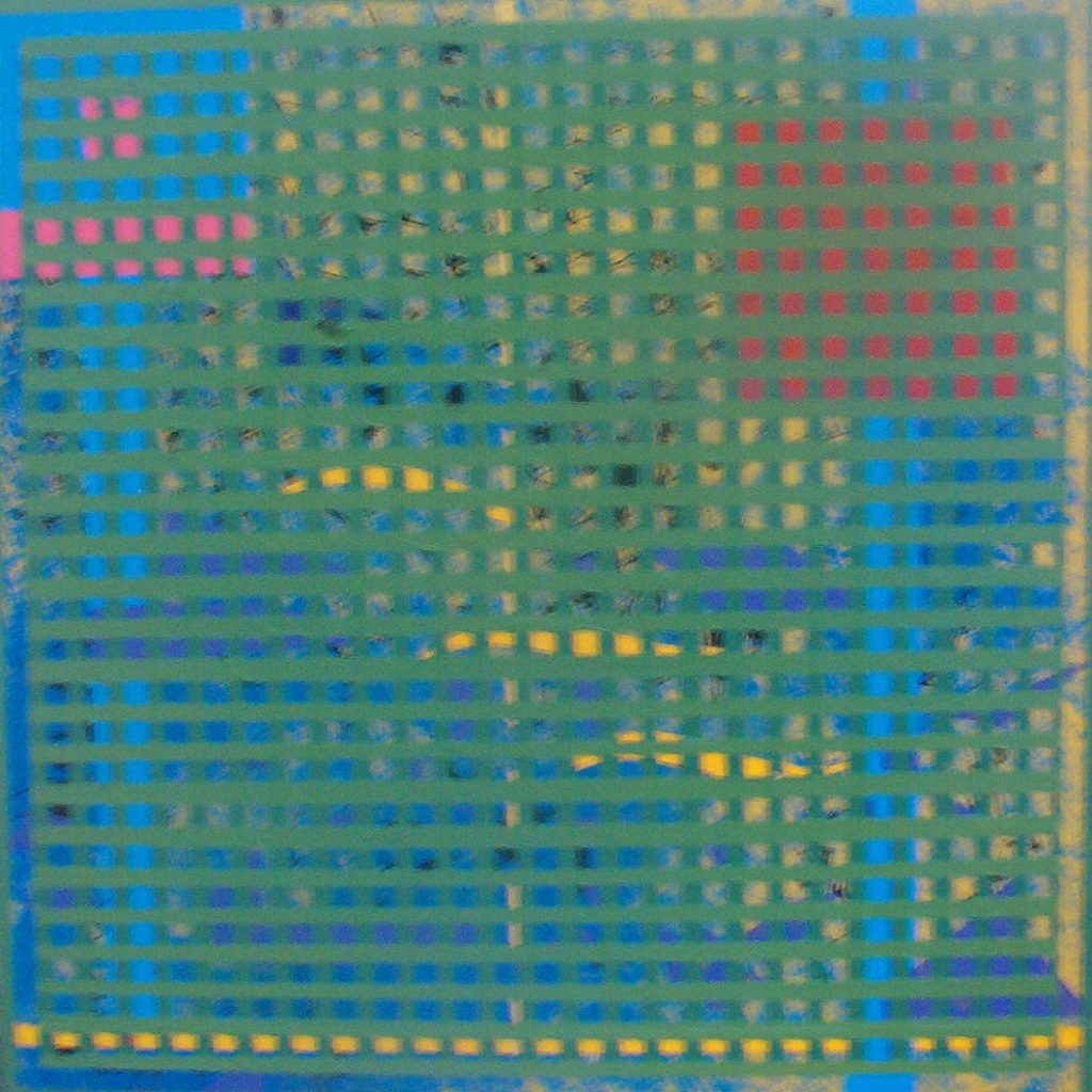 Sin Título (Collage). (2003). Vinilo sobre MDF. 60 cm 60 cm.