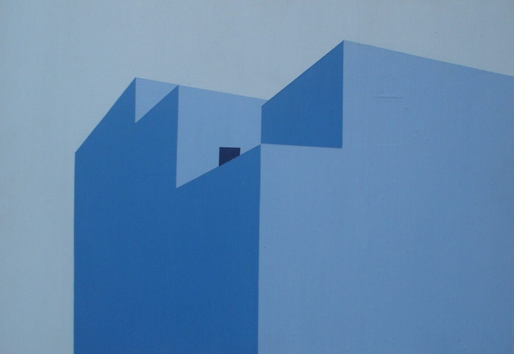 Ecológico y Mediterráneo. (2004). Vinilo sobre MDF. 50 cm. 70 cm.