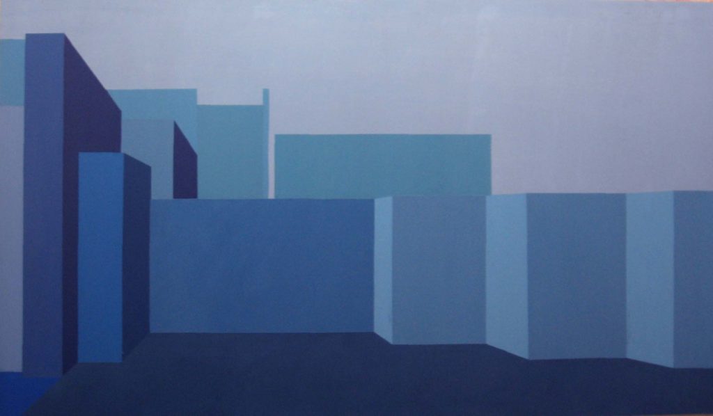 Naturalmente Moderna. (2006). Vinilo sobre MDF. 80 cm. 110 cm.
