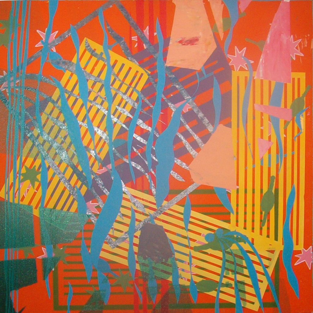 Sin Título (Collage). (2003). Vinilo sobre MDF. 60 cm 60 cm.