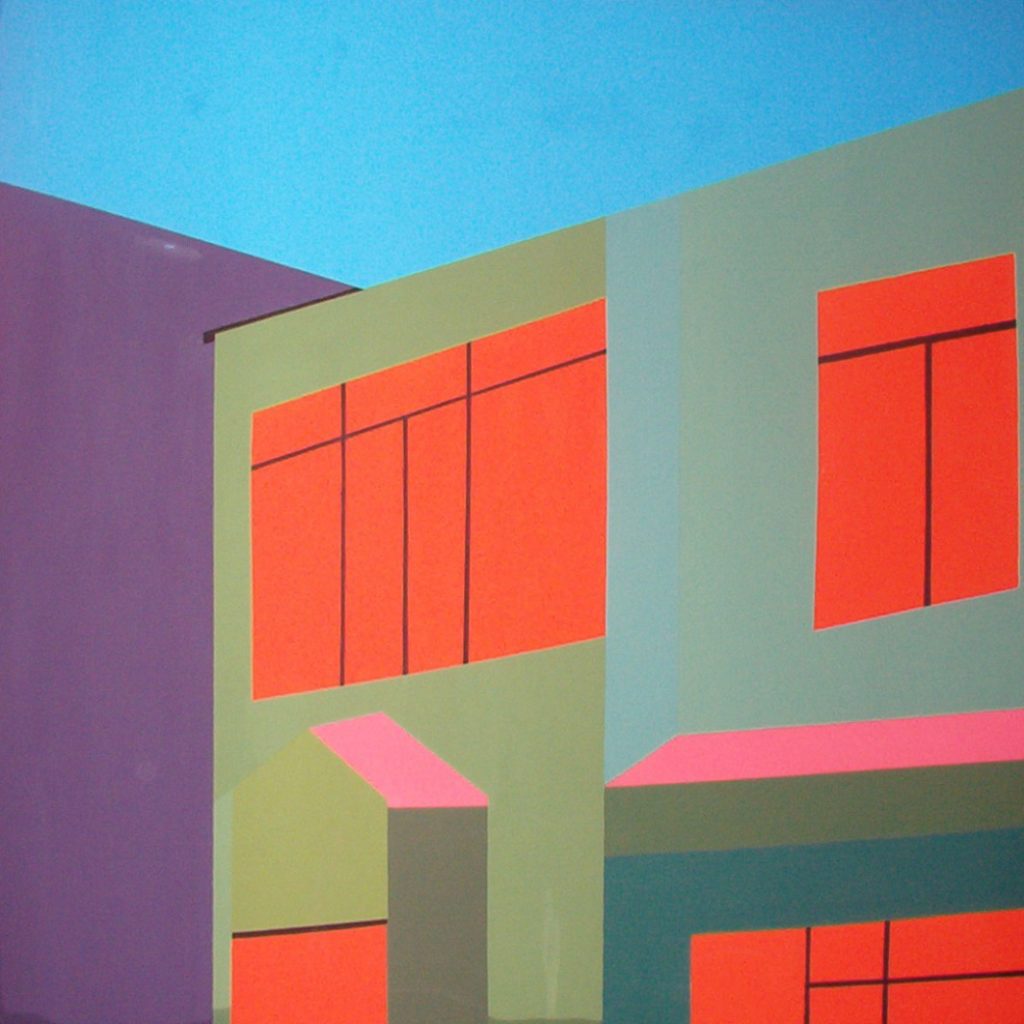 Espacio Exterior. (2001). Vinilo sobre Lienzo. 90 cm. 90 cm.