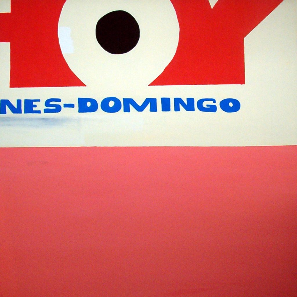 Hoy. (2001). Vinilo sobre Lienzo. 70 cm. 70 cm.