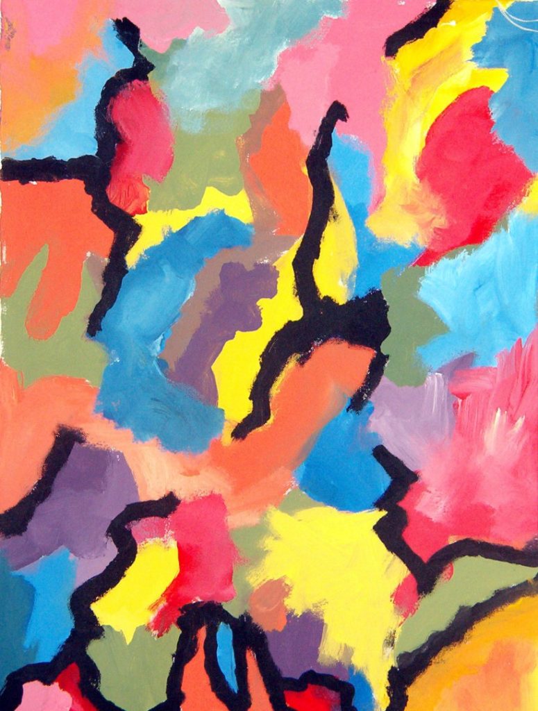 Sin Título. (200). Vinilo sobre Lienzo. 30 cm. 40 cm.