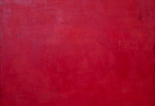 Dejar Pintura Rojo (2018). Vinilo y acrílico sobre MDF. 90 cm 70 cm